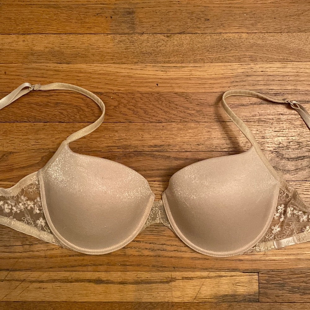 Satin Cream Bra size 34C